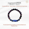Capricorn Zodiac Bracelet for Stability & Focus