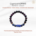 Capricorn Zodiac Bracelet for Stability & Focus