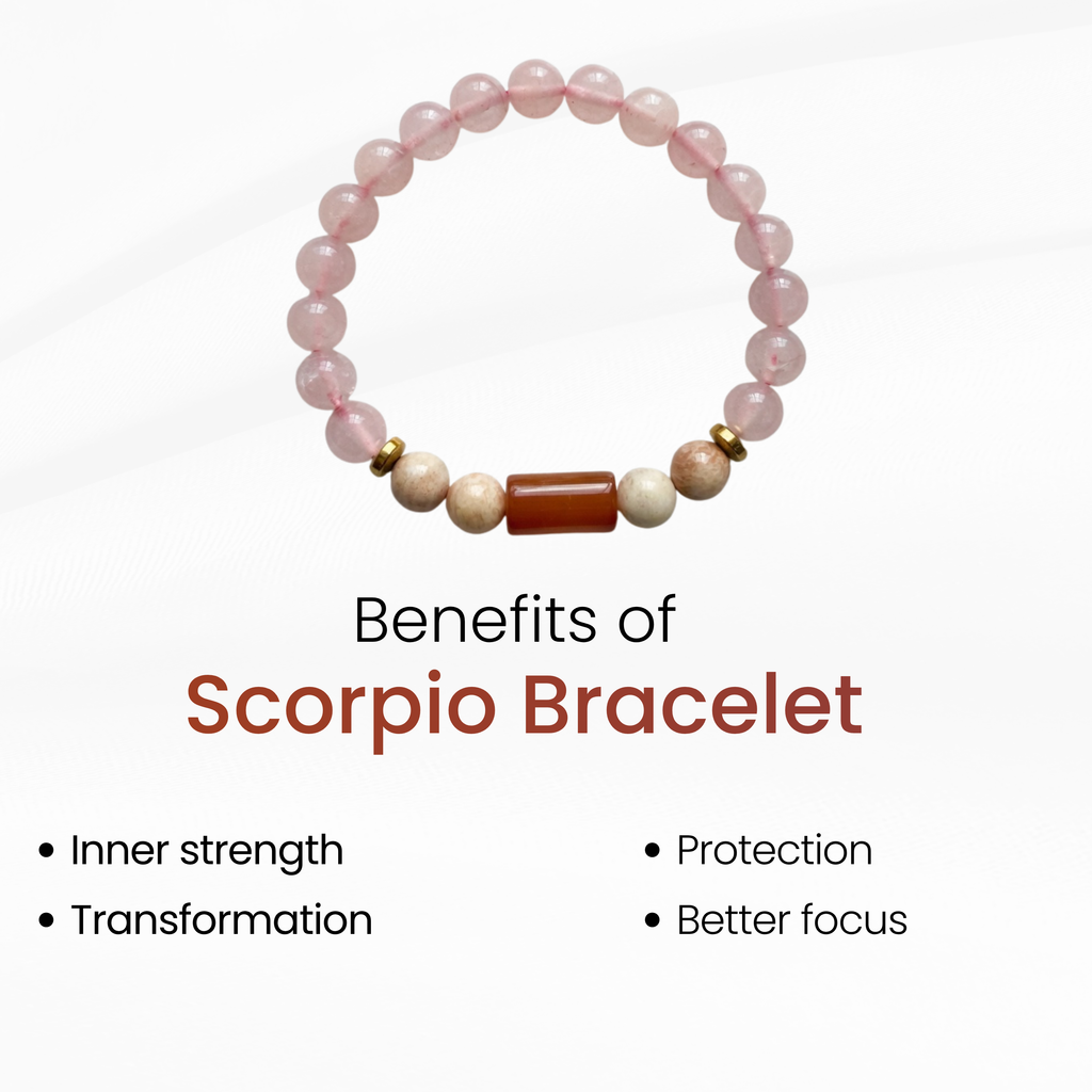 Scorpio Zodiac Bracelet for Emotional Control & Strength