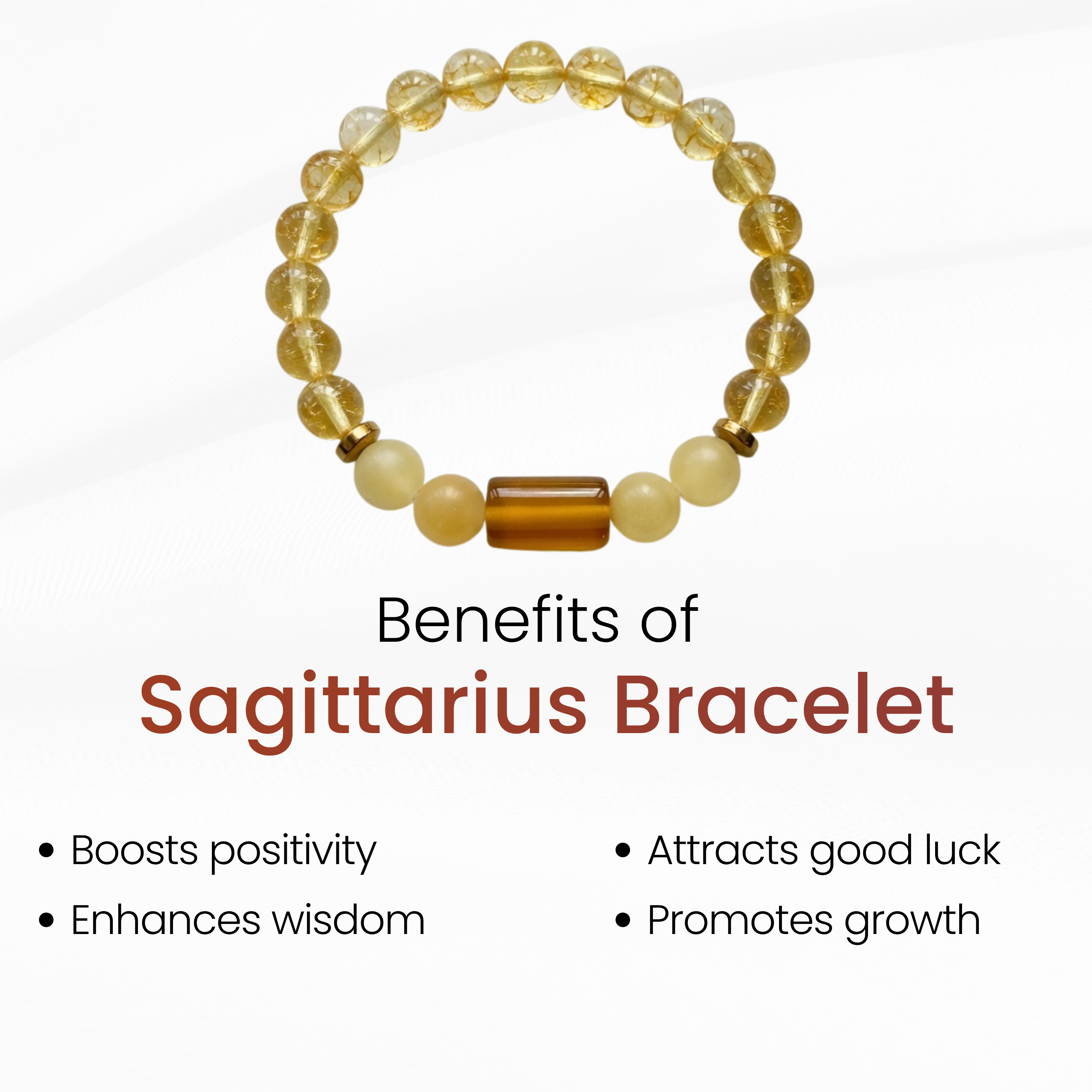 Sagittarius Zodiac Bracelet for Focus & Direction