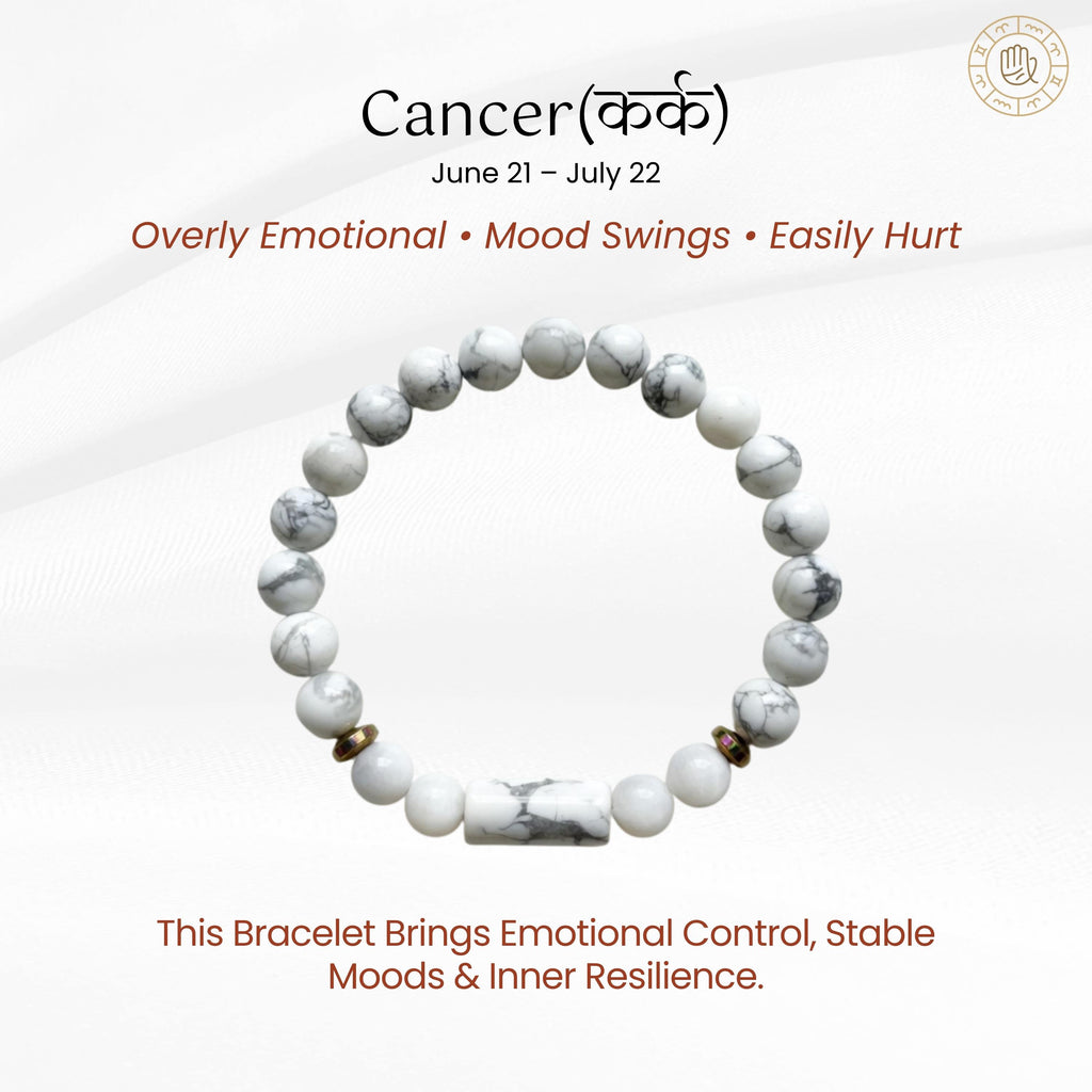 Cancer Zodiac Bracelet for Emotional Strength & Stability | Healing Bracelet
