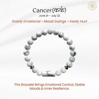 Cancer Zodiac Bracelet for Emotional Strength & Stability | Healing Bracelet
