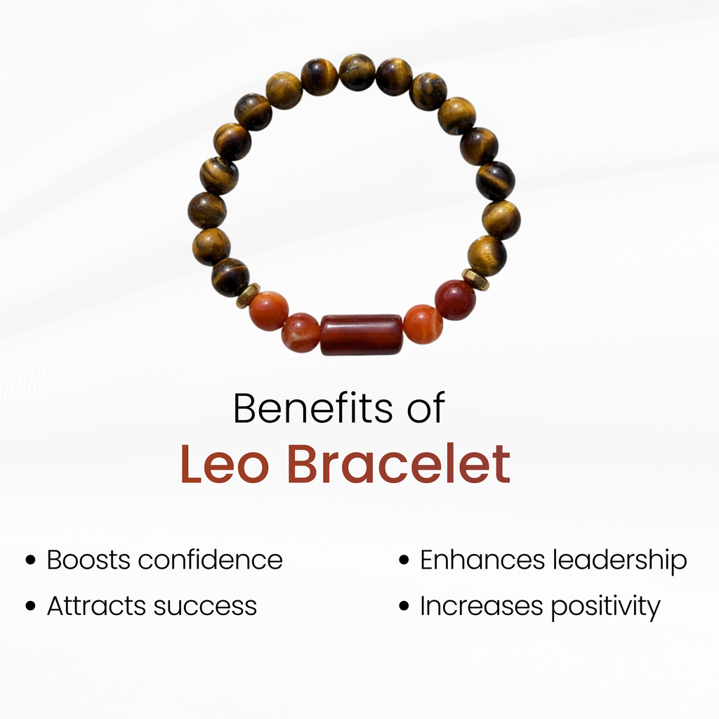 Leo Zodiac Bracelet for Confidence, Leadership & Aura | Energy Bracelet