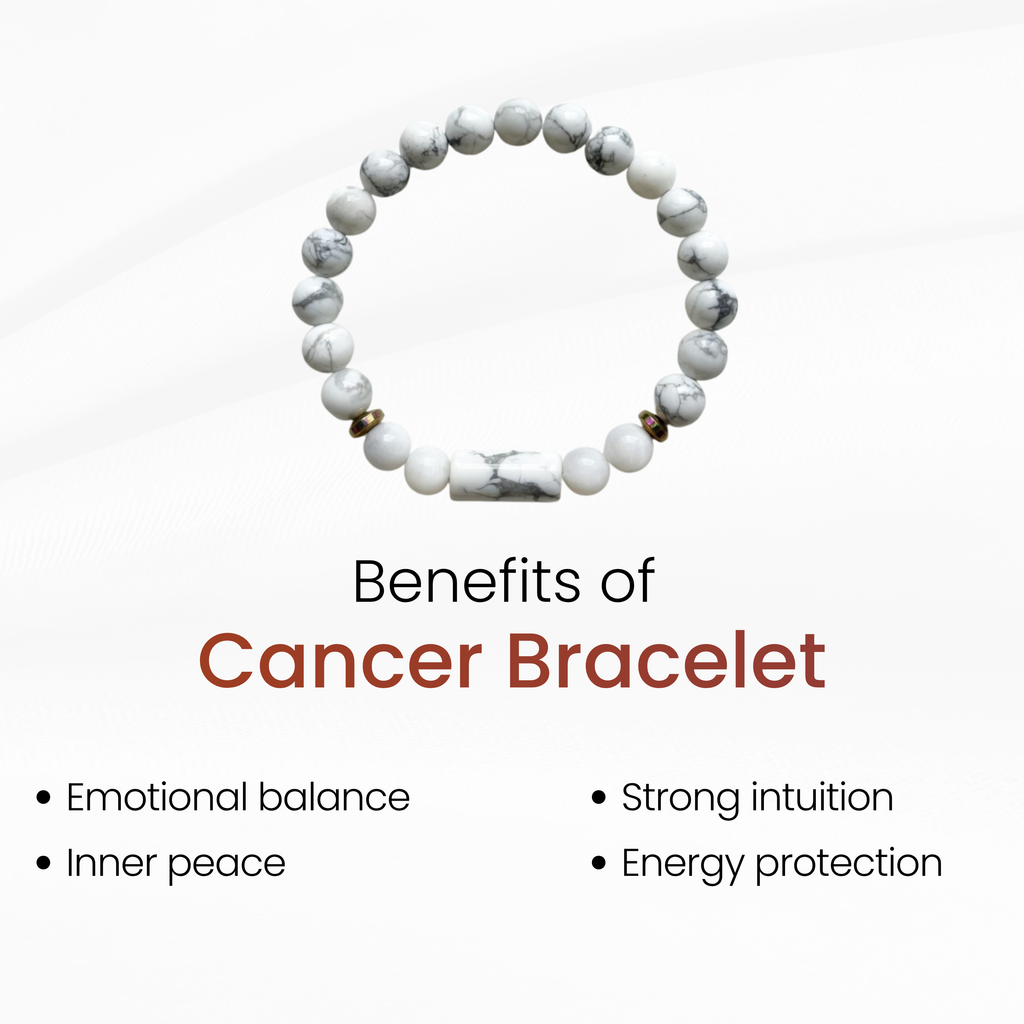 Cancer Zodiac Bracelet for Emotional Strength & Stability | Healing Bracelet