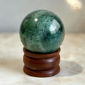Moss Agate Ball with Stand for Growth, Stability & Positive Energy