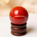 Red Jasper Crystal Ball with Stand for Strength & Stability