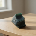 Raw Green Jade Crystal Cluster for Peace & Good Fortune
